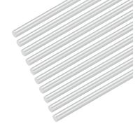 M METERXITY 10-Pack Round Aluminum Rod, 5mm (3/16") Dia 150mm (6") Length 6061 Aluminum Round Rod Solid Lathe Bar Stock Metal Sticks for DIY Crafts Making/Industrial/Construction/Model