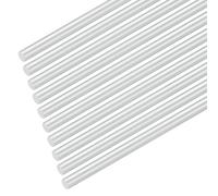 M METERXITY 10-Pack Round Aluminum Rod, 6mm (1/4") Dia 200mm (8") Length 6061 Aluminum Round Rod Solid Lathe Bar Stock Metal Sticks for DIY Crafts Making/Industrial/Construction/Model