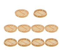 M METERXITY 10-Pack Round Soffit Vents, 80mm/3.1 Inch Plastic Air Vents Grille Circular Soffit Vents Cover for Bathroom Home/Office/Kitchen/Cabinet/Wardrobe [Orange]