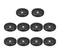 M METERXITY 10-Pack Rubber Grommets for Wiring 30mm Desk Grommet Double-Sided Flexible Cable Cord Grommet Desk Hole Cover for Cables/Wires Through Protection [Black, Petal-Shaped]