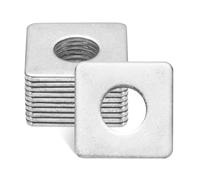 M METERXITY 10-Pack Square Washers Plate, Fit M12 Bolt Stainless Steel Gasket Flat Bearing Pad Washers for Construction/Hardware Fastener, 1.18" OD 0.47" ID 2mm Thickness Spacer