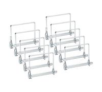 M METERXITY 10-Pack Trailer Coupler Pin, 6mm x 70mm(DxL) Carbon Steel Galvanized D Shape Trailer Coupler Pin, Wire Lock Pin for Farm Trailers/Lawn Mowers/Garden, Coupler PTO Shaft