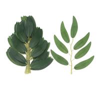 M METERXITY 100-Pack Artificial Willow Leaves, Artificial Fake Willow Garland Stems for Bouquet/Wedding/Wreaths/Decorations, Faux Silk Greenery Leaf [5.7 Inch,Green]