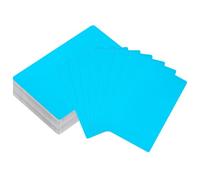 M METERXITY 100-Pack Blank Business Cards Metal for CNC Engraver, 3.4"x2.1"x0.21mm Laser Engraving Blank Aluminium Sheet for Personalized/Customer DIY Gift/Name Plate/Office/Home [Blue]