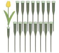 M METERXITY 100-Pack Floral Water Tubes, 5.7 Inch/ 14.5cm Plastic Floral Tubes with Rubber Caps for Flower Arrangements