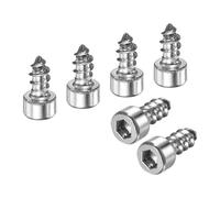 M METERXITY 100-Pack Hex Socket Head Cap Self-Tapping Screw, M5x12mm Stainless Steel Hex Drive Self Tapping Point for Furniture/Machinery/DIY Projects, Hexagon Drilling Screws