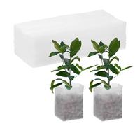 M METERXITY 100-Pack Nursery Growing Bags, 7.9" x 7.1" Non-Woven Plant Nursery Bags, Fabric Seeding Pots Pouch for Seed Starting/Soil Transplant/Home Garden Supply [White]
