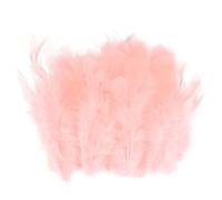 M METERXITY 100-Pack Saddle Hackle Rooster Feather, 1.6-3 Inch / 4-8cm Bulk Natural Fluffy Feathers for Crafting/Wedding/Dream Catcher/DIY Crafts Decorations [Champagne]