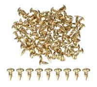 M METERXITY 100-Pack Small Tiny Nails, 2.8mm x 10mm Brass Precision MIni Nails Hardware Round Head for Wooden/DIY Crafts Decorative/Household Accessories/Picture Hanging