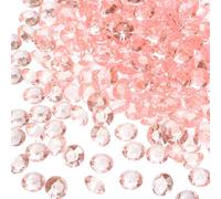 M METERXITY 1000 Pack Acrylic Diamonds Vase Fillers Plastic Fake Crystals Gems Wedding Table Scatter Diamonds Apply to Wed/Decoration/Bridal/Shower/Party (10mm Rose Gold)