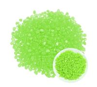 M METERXITY 1000-Pack Glow in the Dark Rocks, 0.31"-0.44" Resin Outdoor Garden Decorations Luminous Pebbles Stones for Garden Plants/Aquarium/Backyard Path, Aquarium Gravel [Green]