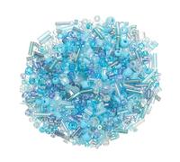 M METERXITY 1000-Pack Mixed Seed Beads 1-4mm/0.04-0.16 Inch Light Blue