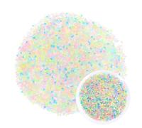 M METERXITY 10000-Pack Glow in the Dark Rocks, 0.2" Resin Outdoor Garden Decorations Luminous Rhombus Stones for Garden Plants/Aquarium/Backyard Path, Aquarium Gravel [Multicolor]