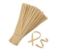 M METERXITY 1000Pack Kraft Paper Twist Ties, 5 Inch Paper Twists Tie for Christmas/Party Decor/Gift Wrapping/Cake/Pops Candy/Bakery Bags/Garden Plants, Reusable Twisty-Ties [Pure Color]