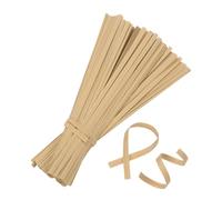 M METERXITY 1000Pack Kraft Paper Twist Ties, 6 Inch Paper Twists Tie for Christmas/Party Decor/Gift Wrapping/Cake/Pops Candy/Bakery Bags/Garden Plants, Reusable Twisty-Ties [Pure Color]