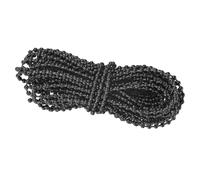 M METERXITY 11 Yards Roller and Roman Shade Blind Beaded Chain Cord, POM Vertical Blinds Roller Shutters Curtain Bead Cord for Woven Wood Shades/Replacement Parts/Repair Fittings [Black]