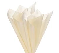 M METERXITY 114-Sheet Korean Cotton Wrapping Flower Paper, 11.8 Inch/ 30cm Waterproof Floral Wrapping Cotton Paper for Bouquets/Gift Packaging [Khaki]