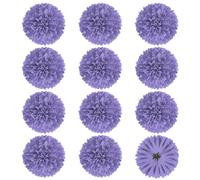 M METERXITY 12-Pack Artificial Flower Heads, 2.8Inch/70mm Fake Chrysanthemum Floral Silk Flowers for DIY Home Decorations/Wedding Bouquets/Table Centerpieces [Purple]