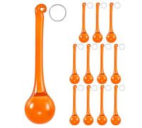 M METERXITY 12-Pack Crystal Raindrop Prisms, 78mm Replacement Chandelier Teardrop Icicle Drops Hanging Pendant for Lamp/Garden/DIY Decoration, Crystal Suncatcher [Amber]