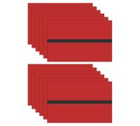 M METERXITY 12-Pack Double Color Laser Engraving Blanks 7x11 Inch,1.3mm Thick ABS Plastic Sheet Engraved Material for Name Plate/Yard Signs/Laser Cutting/DIY Carving/Craft[Red/Black]