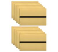 M METERXITY 12-Pack Double Color Laser Engraving Blanks 7x11 Inch,1.3mm Thick ABS Plastic Sheet Engraved Material for Name Plate/Yard Signs/Laser Cutting/DIY Carving/Craft[Matte Gold/Black]