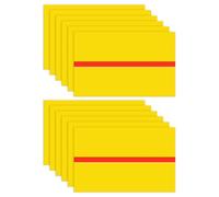 M METERXITY 12-Pack Double Color Laser Engraving Blanks 7x11 Inch,1.3mm Thick ABS Plastic Sheet Engraved Material for Name Plate/Yard Signs/Laser Cutting/DIY Carving/Craft[Yellow/Red]