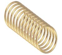 M METERXITY 12-Pack Dream Catcher Rings,1.4 Inch Metal Macrame Wreath Floral Round Rings Crafts Hoop for DIY Wedding Wreath/Wall Hanging Crafts/Christmas Decor[Gold]