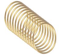 M METERXITY 12-Pack Dream Catcher Rings,1.8 Inch Metal Macrame Wreath Floral Round Rings Crafts Hoop for DIY Wedding Wreath/Wall Hanging Crafts/Christmas Decor[Gold]