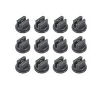 M METERXITY 12-Pack Flat Fan Spray Tip, 110 Degree Plastic Spray Nozzle Tips, 0.6mm Orifice for Agricultural/Garden Hose/Landscaping/Weeder/Cleaner/Cooling Sprayer Nozzles [Grey]