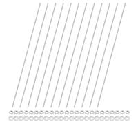 M METERXITY 12-Pack Fully Threaded Rod, M4x400mm 304 Stainless Steel Right Hand Thread Bar Studs with Hex Nuts and Washers for Furniture Anchor Bolts/Clamps/U-Bolts/Beaded Garden Stake Rods