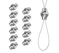 M METERXITY 12-Pack M2 Wire Rope Clips Simplex Single Bolt Stainless Steel Wire Rope Cable Clamps Fit for 1/16 Inch Diameter Wire Cable Wire Rope Clamp