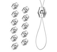 M METERXITY 12-Pack M4 Wire Rope Clips Simplex Single Bolt Stainless Steel Wire Rope Cable Clamps Fit for 1/8 Inch Diameter Wire Cable Wire Rope Clamp