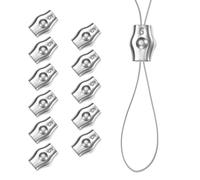 M METERXITY 12-Pack M5 Wire Rope Clips Simplex Single Bolt Stainless Steel Wire Rope Cable Clamps Fit for 3/16 Inch Diameter Wire Cable Wire Rope Clamp