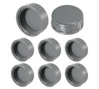 M METERXITY 12-Pack PVC Pipe End Cap Plug Adapter 1-1/2 in, Female Thread
