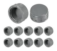 M METERXITY 12-Pack PVC Pipe End Cap Plug Adapter 1 in, Female Thread