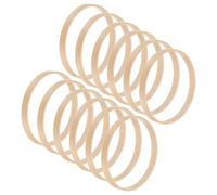 M METERXITY 12 Pack Wooden Bamboo Floral Hoop-4 Inch Craft Wooden Wreath Rings, Apply to DIY Wedding Wreath Decor/Macrame Dreamcatcher/Wall Hanging Crafts (Wooden)