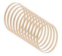 M METERXITY 12 Pack Wooden Bamboo Floral Hoop-6 Inch Craft Wooden Wreath Rings, Apply to DIY Wedding Wreath Decor/Macrame Dreamcatcher/Wall Hanging Crafts (Wooden)
