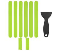 M METERXITY 12 PCS Anti Slip Shower Stickers Grass Green Bathtub Non-Slip Stickers Safety Bathtub Strips Adhesive Decals with Scraper for Shower/BathTub/Stairs Steps/Floor/Ladders