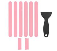M METERXITY 12 PCS Anti Slip Shower Stickers Pink Bathtub Non-Slip Stickers Safety Bathtub Strips Adhesive Decals with Scraper for Shower/BathTub/Stairs Steps/Floor/Ladders
