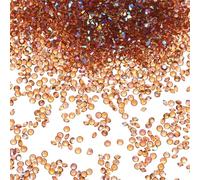 M METERXITY 14400-Pack Acrylic Diamonds, 0.12 Inch/3mm Wedding Table Scatter Confetti Crystals for Vase Fillers/Art Craft, Acrylic Diamonds Gems [Coffee AB]