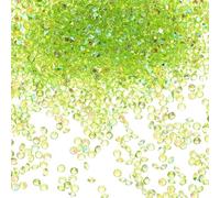 M METERXITY 14400-Pack Acrylic Diamonds, 0.12 Inch/3mm Wedding Table Scatter Confetti Crystals for Vase Fillers/Art Craft, Acrylic Diamonds Gems [Light Green AB]
