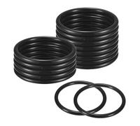 M METERXITY 15-Pack Dream Catcher Rings,4.7 Inch Plastic Macrame Wreath Floral Round Rings Plastic O Rings Hoop for DIY Wedding Wreath/Wall Hanging/Christmas/Camping Black 0.35 Inch