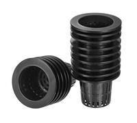 M METERXITY 15 Pack Garden Slotted Mesh Cup - Plant Hydroponic Net Basket Apply to Home Vegetable Flower Cultivation (4 Inch, Black)