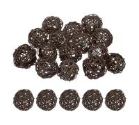 M METERXITY 15-Pack Wicker Rattan Balls 50mm/2 Inch Decorative Rattan Balls Orbs Vase Fillers Bowl Fillers for Christmas/Weddings/Thanksgiving/DIY Crafts/Home Decor [Brown]