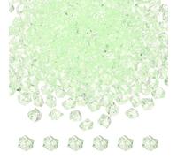 M METERXITY 150-Pack Fake Ice Rocks, 18x25mm Fake Crushed Ice Acrylic Gems Diamonds for Vase Fillers/Fish Tank/DIY Crafts [Light Green]