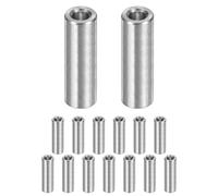 M METERXITY 15PCS M3 304 Stainless Steel Spacers 3mm ID x 6mm OD x 18mm l Metal Screw Standoff Bushing Plain Finish Round Spacer 304 Stainless Steel for Screws Bolts Silver