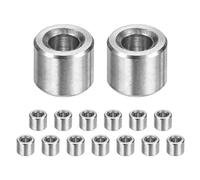 M METERXITY 15PCS M3 304 Stainless Steel Spacers 3mm ID x 6mm OD x 5mm l Metal Screw Standoff Bushing Plain Finish Round Spacer 304 Stainless Steel for Screws Bolts Silver