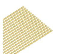 M METERXITY 16-Pack Brass Rod, 0.8mmx200mm H65 Solid Brass Round Rods for Knife Handle Pins Material Knife Making Supplies/Shaft Pins Crafts/Model DIY, Lathe Rivet Dowel Stock Tube