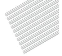 M METERXITY 16-Pack Round Aluminum Rod, 5mm (3/16") Dia 100mm (4") Length 6061 Aluminum Round Rod Solid Lathe Bar Stock Metal Sticks for DIY Crafts Making/Industrial/Construction/Model