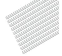 M METERXITY 16-Pack Round Aluminum Rod, 5mm (3/16") Dia 200mm (8") Length 6061 Aluminum Round Rod Solid Lathe Bar Stock Metal Sticks for DIY Crafts Making/Industrial/Construction/Model